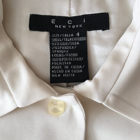 COPY - Silk lined jacket - ECI New York - Size 4 / S - Picture 6 of 7